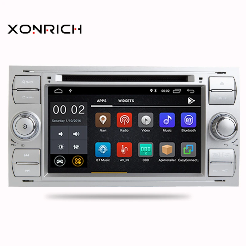 Best Car Multimedia Player 2Din Car Radio GPS Android 8.1 32GROM For Ford Focus 2 Mondeo 4 C-Max S-Max Ford Fiesta Kuga Fusion Galaxy 1