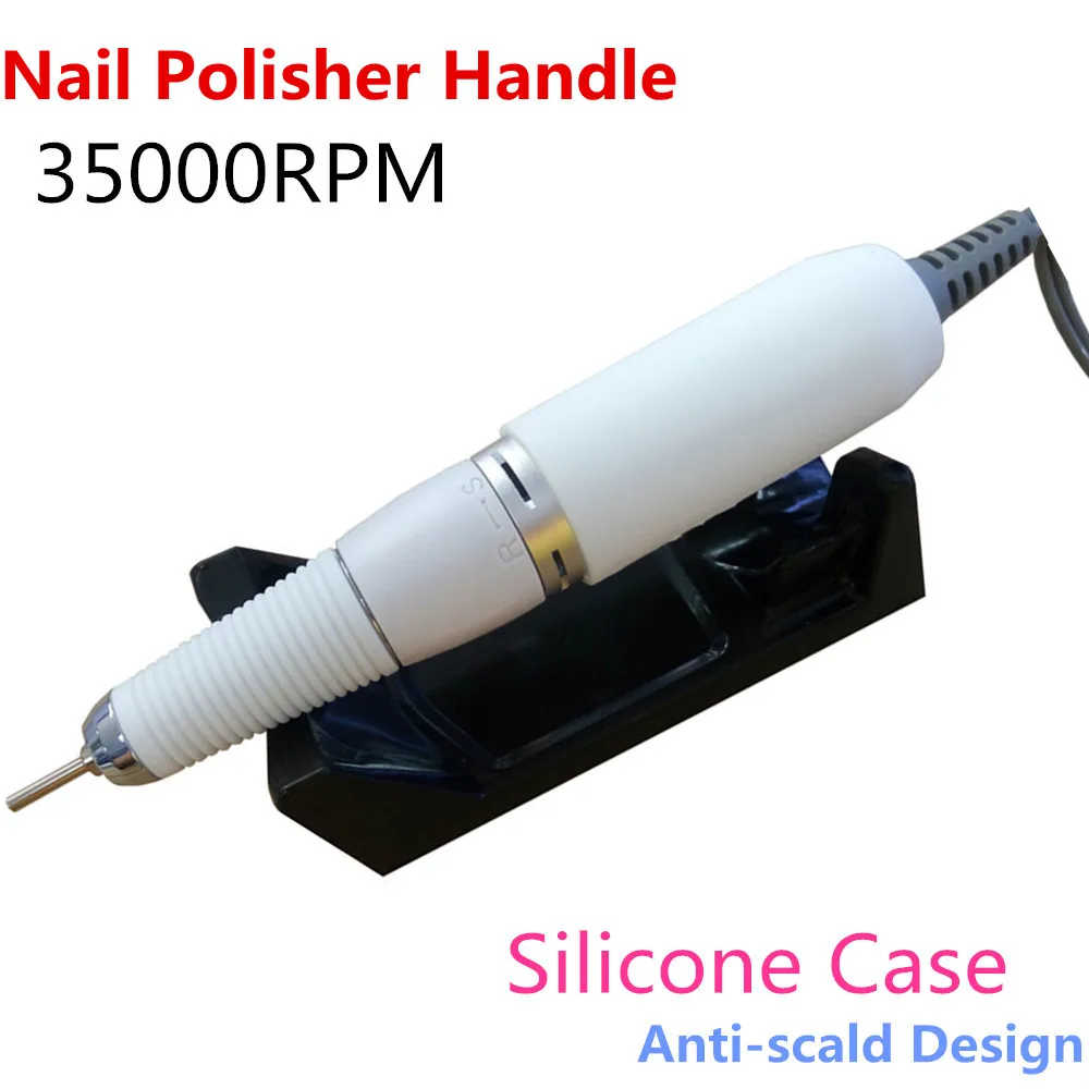 REBUNE Pro 0 35000RPM Nail Drill Handle Handpiece Silicone Anti scald New Motor Prevent Overloading Machine