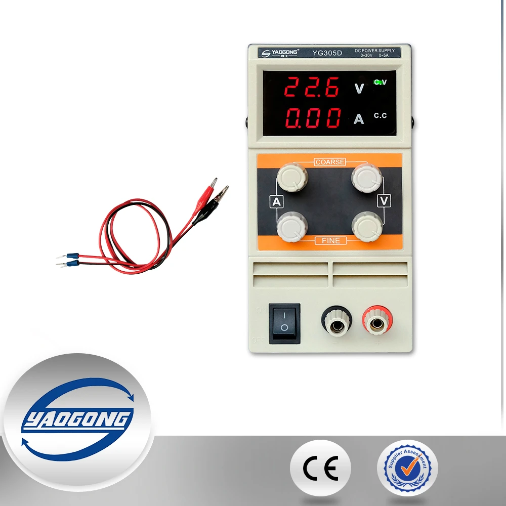 

YAOGONG Precision Variable Digital Switching DC Power Supply Used in Production Testing, Maintenance, Communications, Research