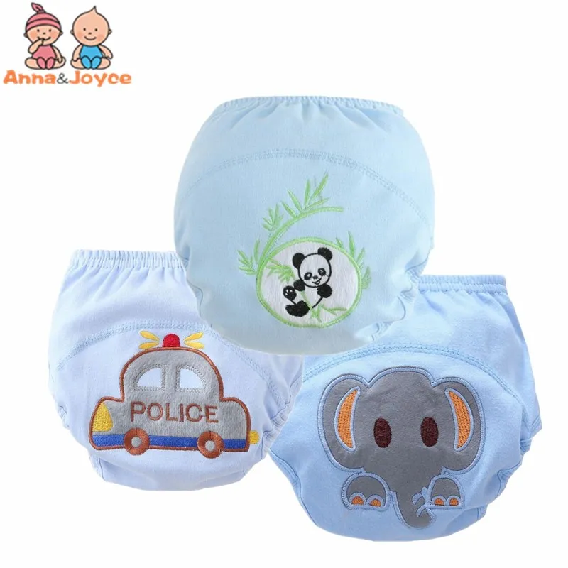 

3pc/lotNew DesignsBaby Training Pants Baby Diaper Reusable Nappy Washable Diapers Cotton Learning Pants Underpants size90