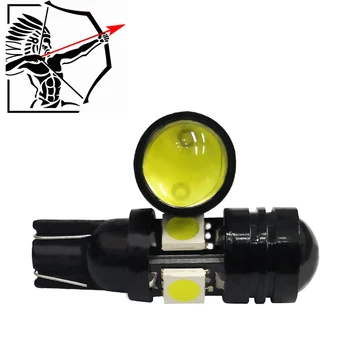 

4 pcs of Perfect led Super bright Led T10 W5W 194 5050 4SMD+1.5w Automobile Light High Power Car Lamp with Lens