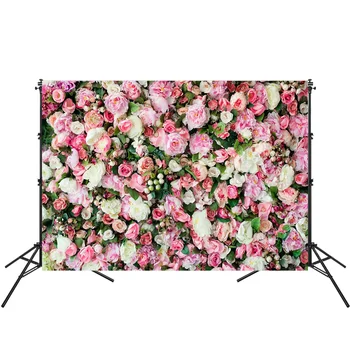 

150X210cm Vinyl Photo Studio Background Flower Wall Photography Backdrop For Wedding Party Photo Prop