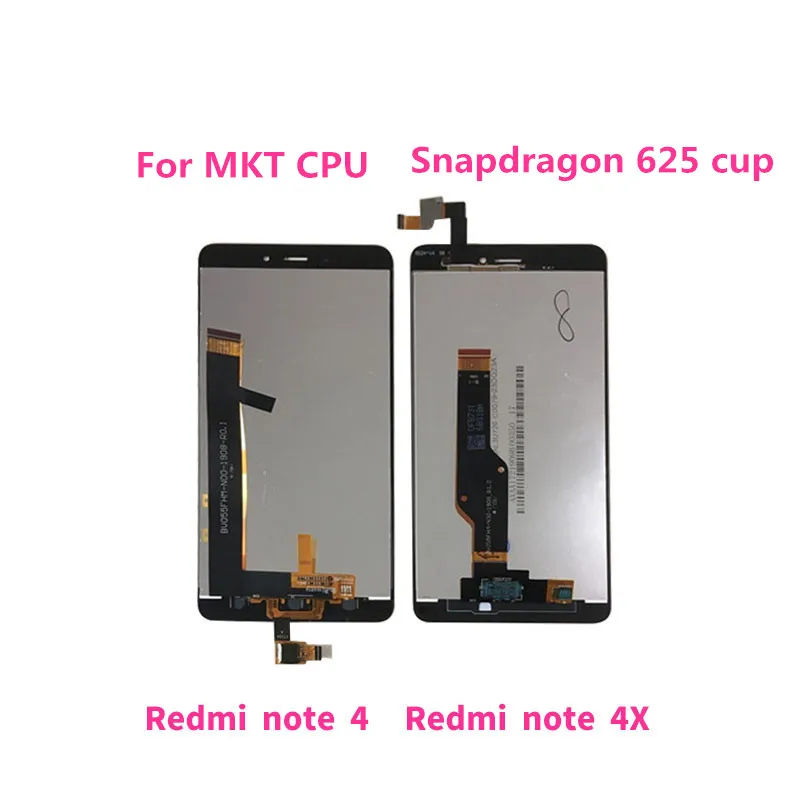 Оригинальная рамка lcd для 5," Xiaomi Redmi Note 4X Note 4 глобальная версия Snapdragon 625 ЖК-экран рамка+ сенсорный дигитайзер