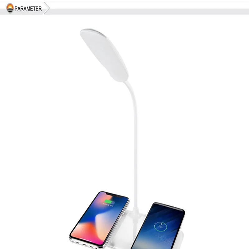 

Hot LED mobile phone wireless charging desk lamp portable reading light intelligent induction eye protection table lamp80731