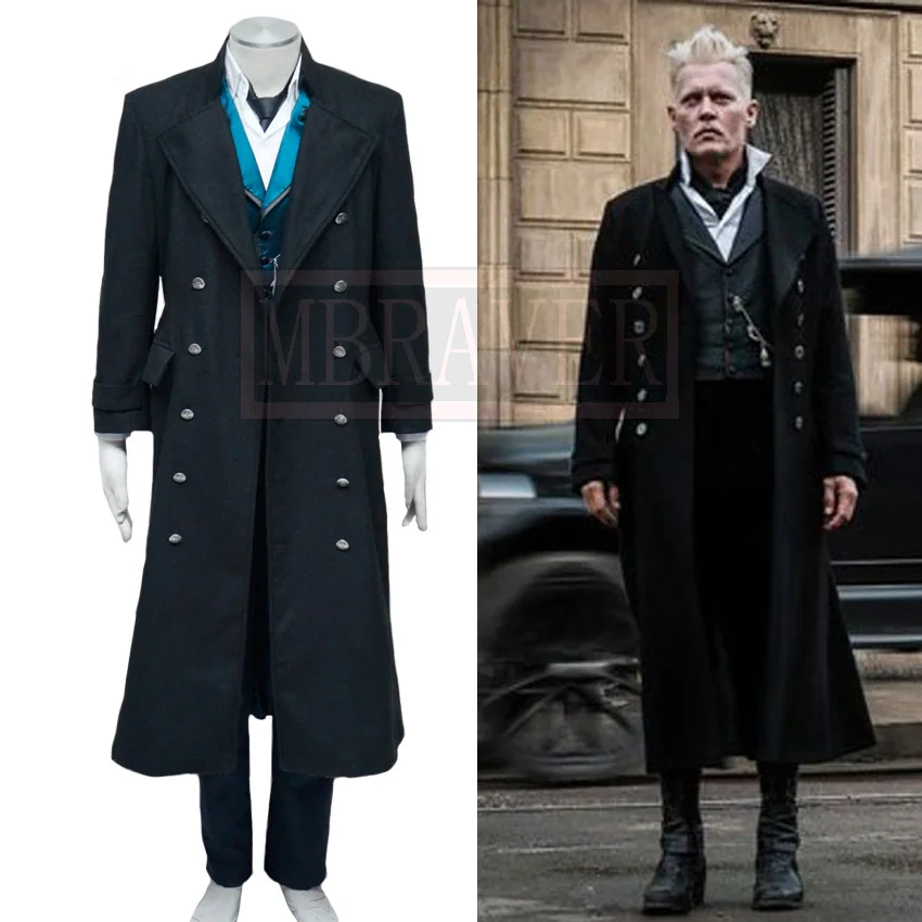 

Fantastic Beasts The Crimes of Grindelwald Gellert Grindelwald Cosplay Costume Halloween Uniform Outfit Customize Any Size