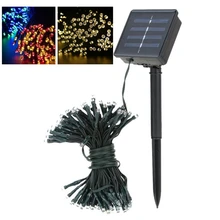 solar led string Lamps 12M 100LEDs Flower Blossom Decorative Lights Waterproof white fairy Garden Outdoor Christmas light