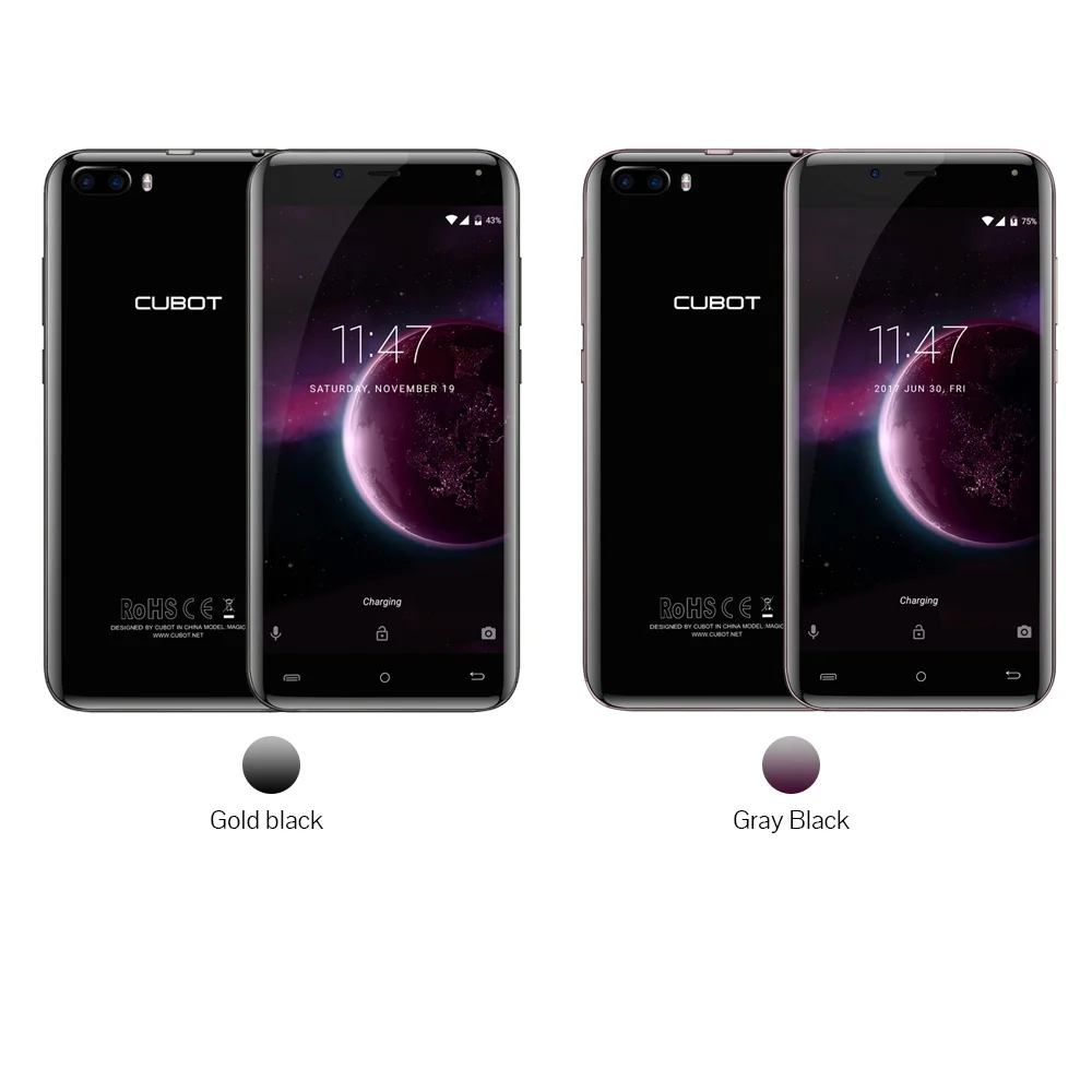 Cubot Magic телефон 5 0 &quotизогнутые Дисплей оригинальной ОС Android 7 MT6737 4 ядра 3 ГБ + 16 Гб