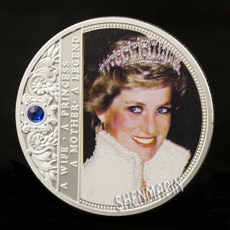 Diana Diamond памятная монета Princess of Wales золотые серебряные коллекционные монеты