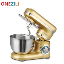 Шеф-повар Главная 600 Вт 220-240 В профессиональный электрический миксер Кухня машины Нержавеющая сталь Кухня смеситель массовой 4l