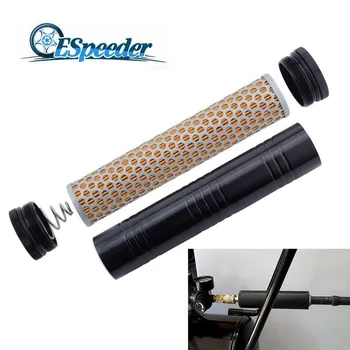 

ESPEEDER Aluminum Fuel Filter Car Solvent Trap 1/2-28" Thread Turbo Air Filter Low Profile For NAPA 4003/WIX 24003