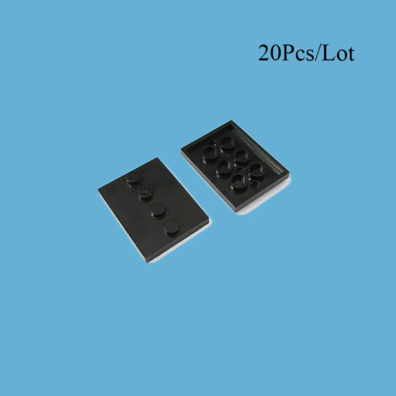 

20Pcs/Lot Technic Parts figure Display Stand baseplate 3x4 fit with 88646 DIY Educational Building Blocks Action Figure Kids Toy