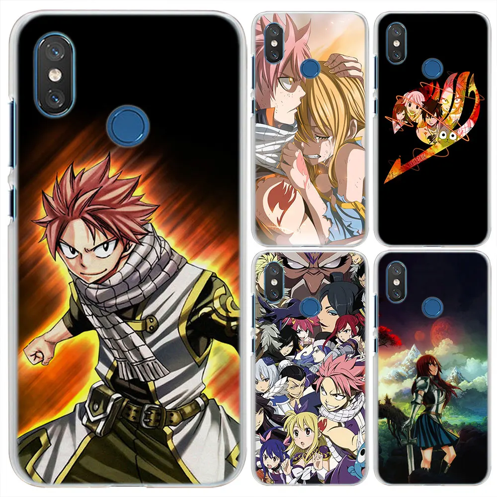 

Fairy Tail Natsu Pattern Transparent Hard Phone Cases Cover for Xiaomi Mi 5X(A1) 6X(A2) 8 SE for Redmi S2 4X 5A 5 Plus 6 6A