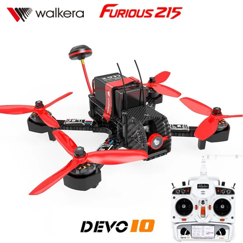 Walkera Furious 215 with DEVO 10 Transmitter RC Racing font b Drone b font with 600TVL