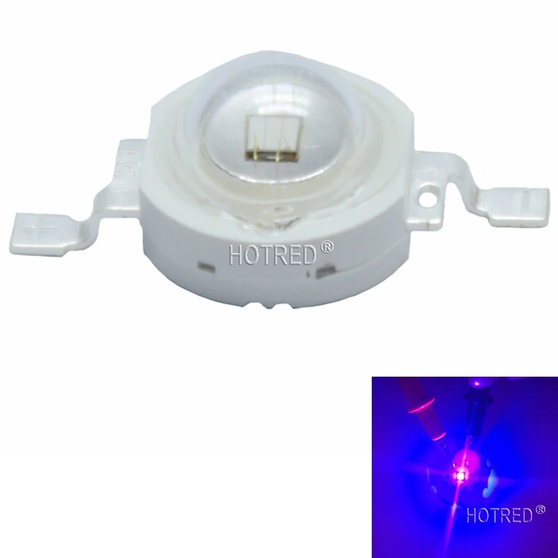 Jammas 100PCS 3W LED High Power LED UV Lamp Purple 395-400nm 700mA 3.4-3.6V 15-20LM 45mil Taiwan EPILEDS Chip Jammas 100PCS 3W LED High Power LED UV Lamp Purple 395-400nm 700mA 3.4-3.6V 15-20LM 45mil Taiwan EPILEDS Chip