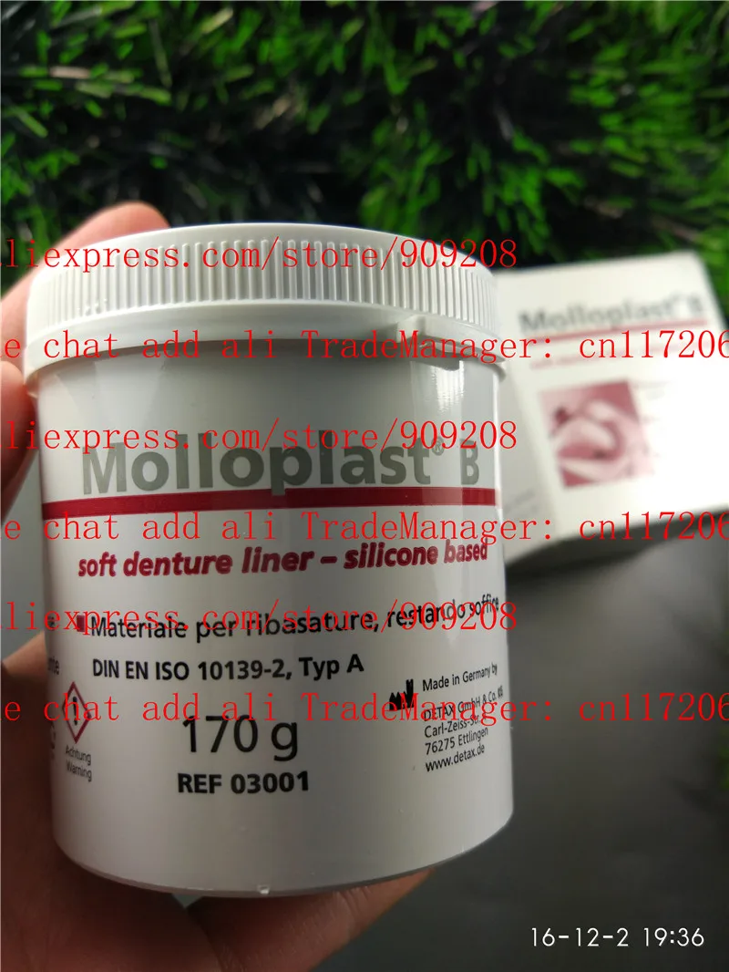 dental detax molloplast b soft denture liner silicone based ref03001