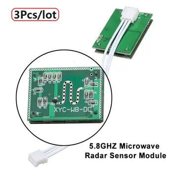 

3Pcs/lot 5.8GHZ 3.3-20V DC Microwave Radar Sensor Module Smart Sensoring Switch 6-9M Home Control Free Shipping