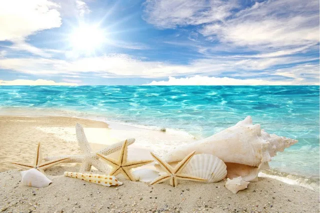 Custom Photo Wall Paper Blue Ocean Beach Tv Backdrop Landscape Custom Photo Wall Paper Blue Ocean Beach Tv Backdrop Landscape Wallpaper Murals Home Decoration