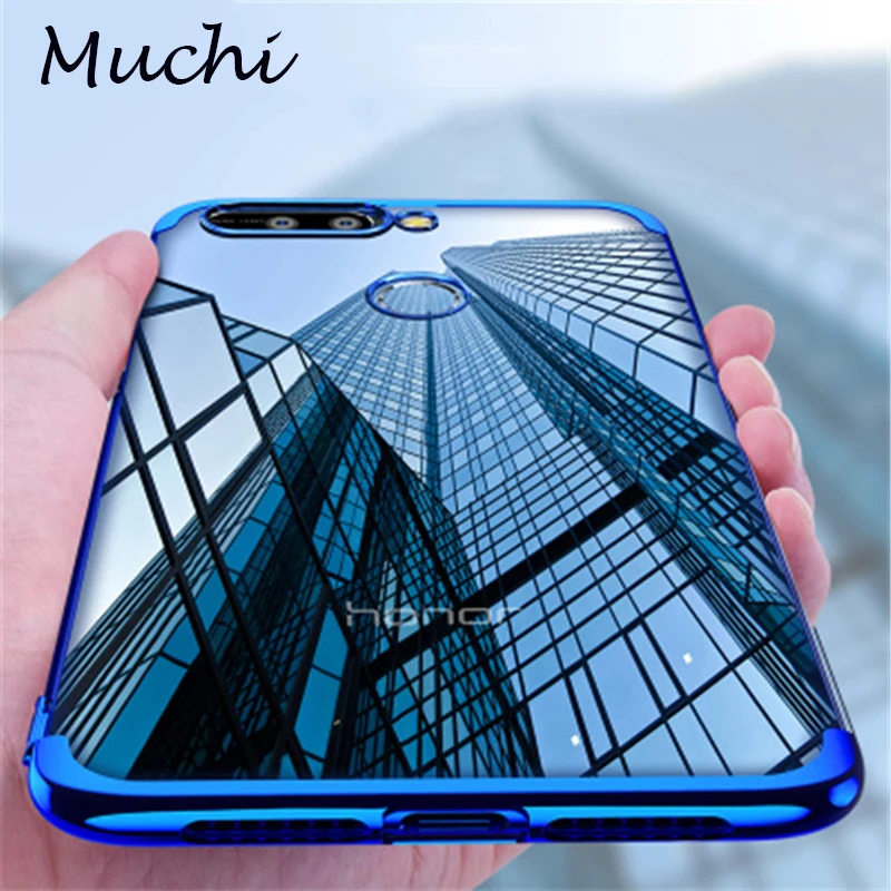 Чехол MUCHI для Huawei Y7 Prime 2018 роскошный мягкий прозрачный чехол с лазерным покрытием