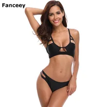 Fanceey Banhista Sexy alta cortar perna Esporte conjunto biquíni 2018 maiô feminino swimwear mulheres de biquíni maiô swim wear biquini