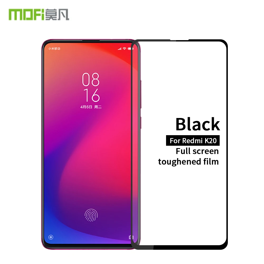 

for Xiaomi Redmi K20 Glass Tempered MOFi Full Cover Protective Film Screen Protector for Redmi K20 Tempered Glass Film