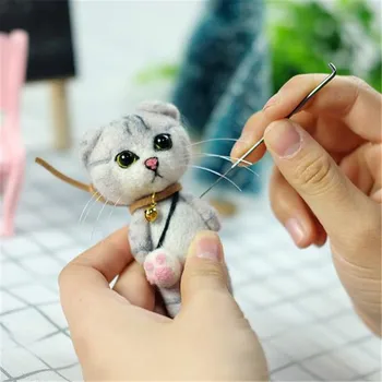 

Picture frame cat Kits DIY Wool Felt Nonwovens Creative Adult Couple Handmade Dolls kids diy toy hot selling factory price