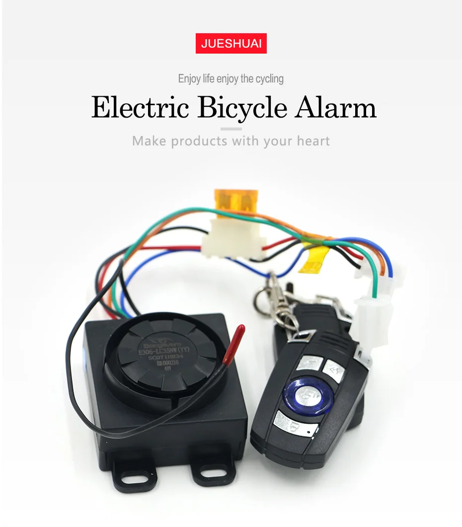 Clearance Intelligent 36V 48V 60V 72V optional electric bicycle alarm ebike conversion kit bike lock for electric motorcycles adult e bike 0