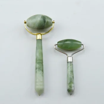

HIMABM Large size and small natural jade facial massage roller anti wrinkle thin face beauty bar stick face slimming wheel body