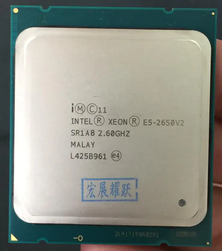 Tanie Procesor intel xeon E5 2650 V2 E5 2650 V2 CPU 2.6 LGA 2011 SR1A8 octa core procesor pulpit e5 2650V2 100% normalnej pracy