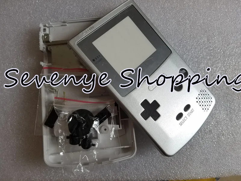 Ремонт Часть Корпус cae для Gameboy Цвет GBC консоли чехол серебристый с объектива
