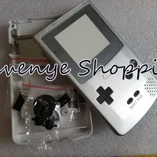 Ремонт Часть Корпус cae для Gameboy Цвет GBC консоли чехол серебристый с объектива