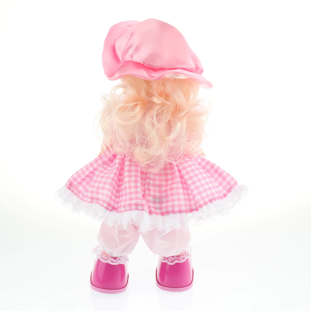 Educational Story Telling, Walking Interactive Electronic Girl Doll Toy Kids Dress Up Pretend Game Developmental Gifts #A