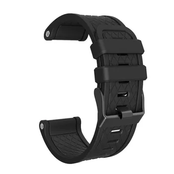 

Plaid Pattern Silicone Smart Watch Strap 26mm Width Daily Wear Easy Fit Band For Holiday Gift For Garmin Fenix/Fenix 2 Band
