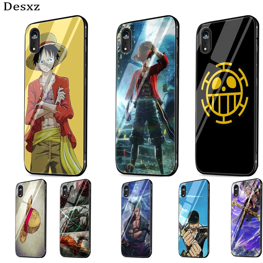 Gerleek Аниме one piece glass чехол для iPhone 5 5S SE 7 8 Plus XR X XS максимальный Защита | Мобильные