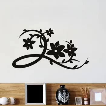 

Floral Wall Stickers Removable Home Decor Vinyl Art Bedroom Living Room Decal