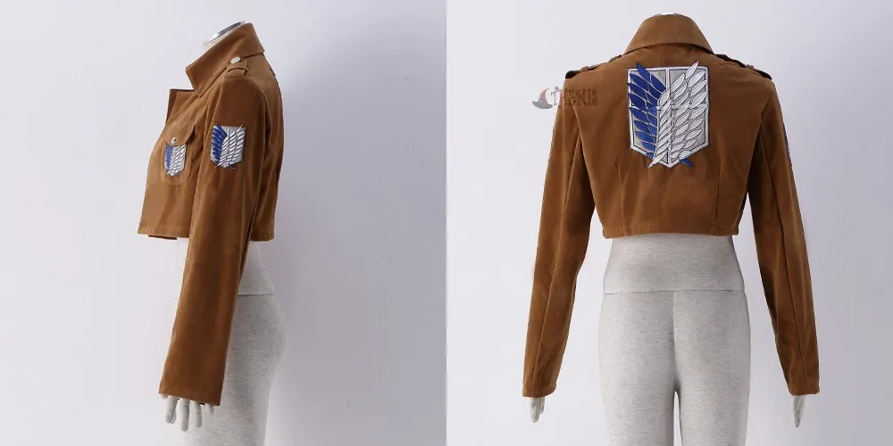 Athemis атака на Титанов пальто куртка для Eren Levil Mikasa Ackerman Высококачественная замшевая ткань Любой Размер