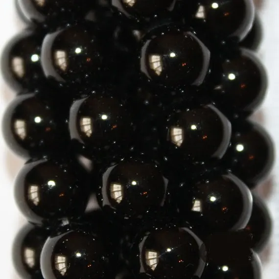 Натуральный черный оникс Бусины круглый 8 мм драгоценных камней Бусины-Полный Strand 15 1/2 ", 47 Бусины, AA-качество
