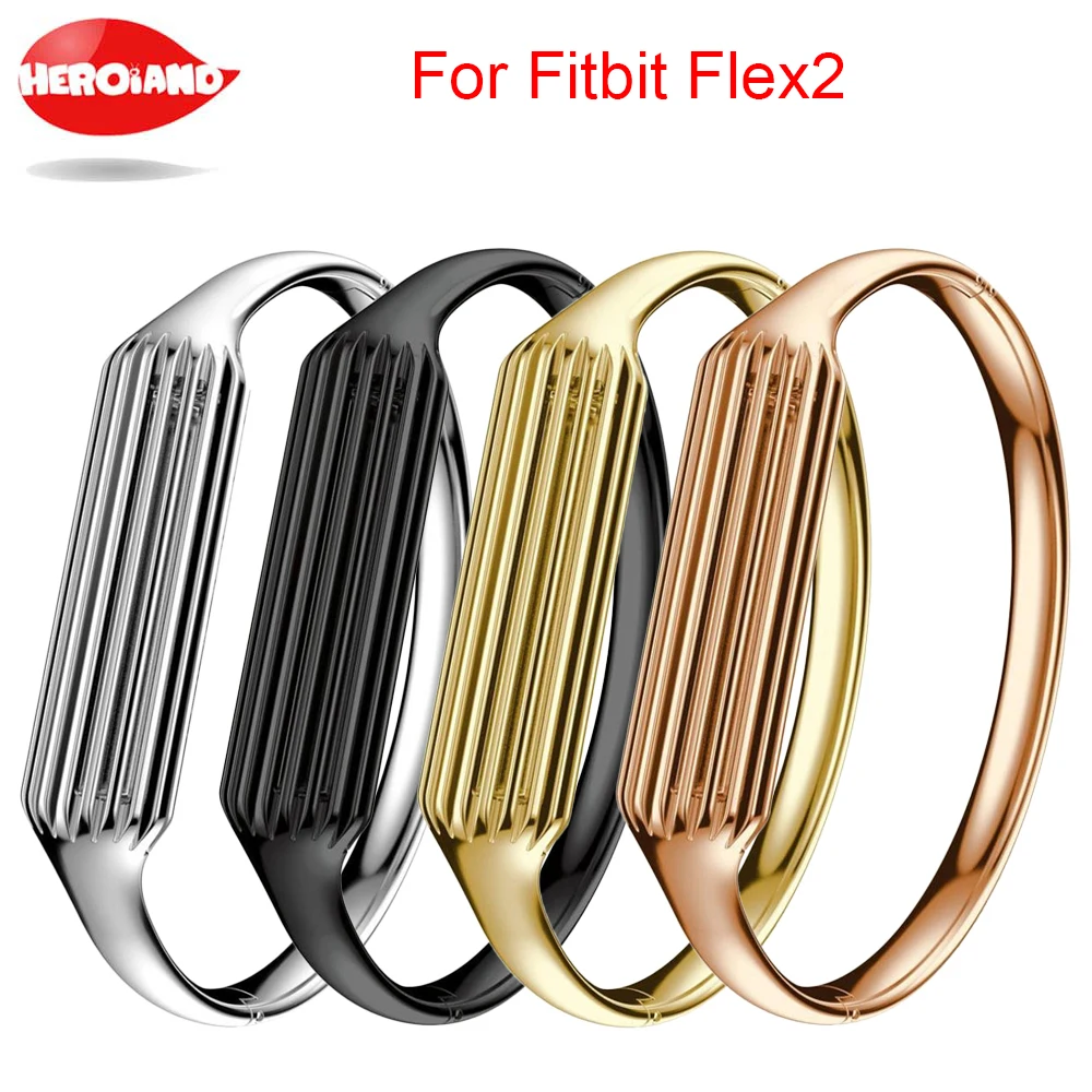 Luxury Stainless Steel Bracelet Bangle Metal Band Strap For Fitbit Flex2 Tracker 