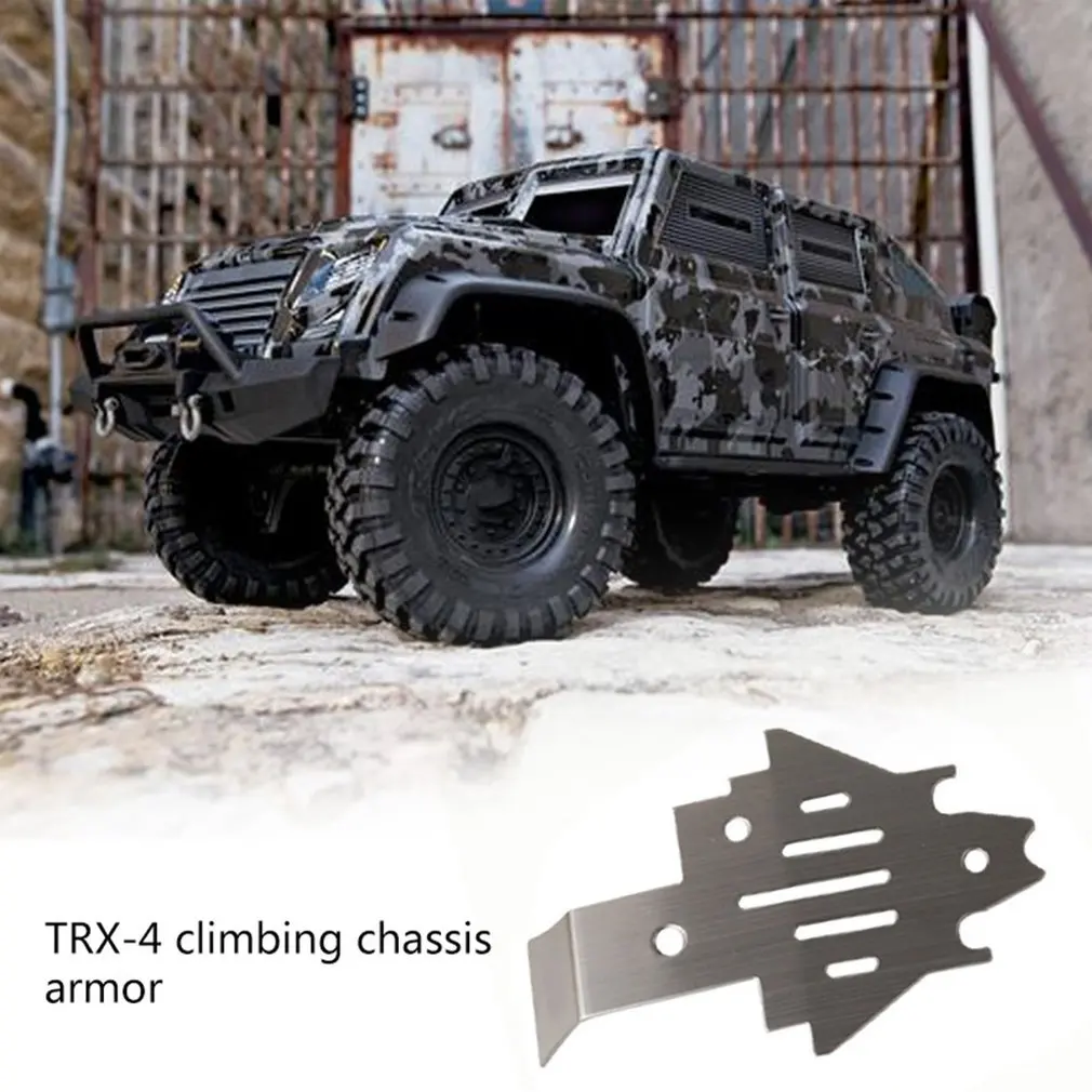

Trx4 Stainless Steel Chassis Armor Protection Skid Plate For 1/10 Rc Crawler Armored Climbing Car 90059 90060 Parts
