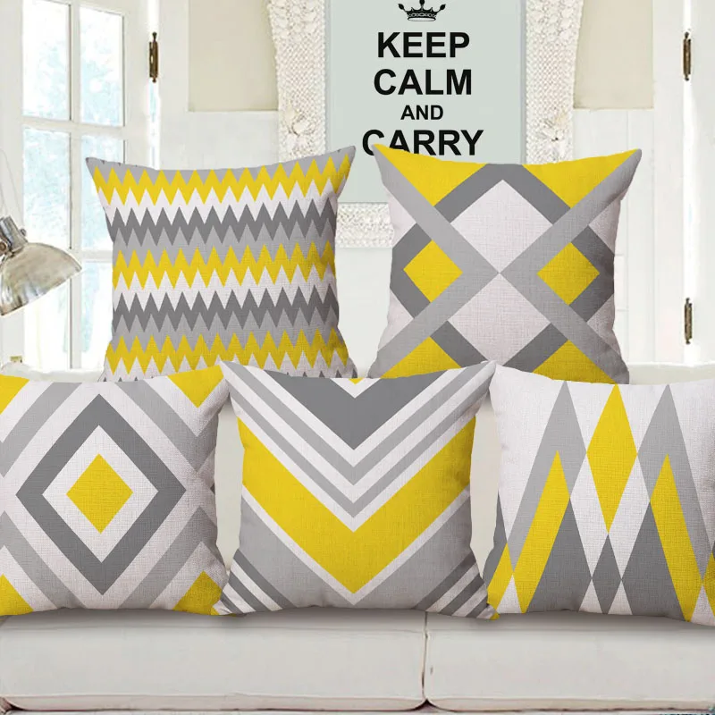 Fashion Oiseau impression Coton Lin Taie d/'oreiller canapé maison décor Housse de coussin
