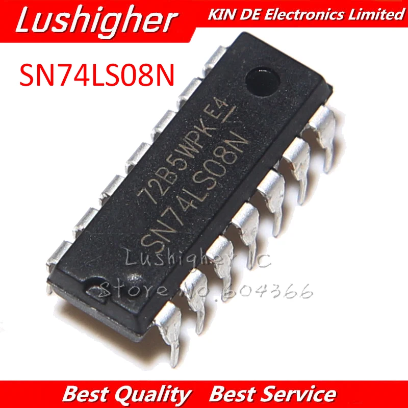 

10PCS SN74LS08N 74LS08 SN74LS08 DIP14 74LS08N DIP new original free shipping