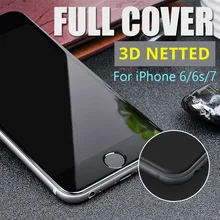 3D FULL COVER Tempered Glass for iPhone 6 6s 7 3D Full Screen Toughened Glass 3D Touch Compatible For iPhone 6s 7