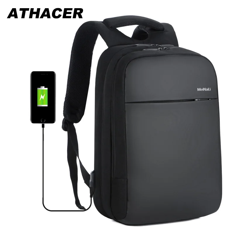 

Athacer Waterproof Durable Laptop Backpack Anti-thief Bag Men USB Charging For Travel Business School Bags Women Casual DayPack
