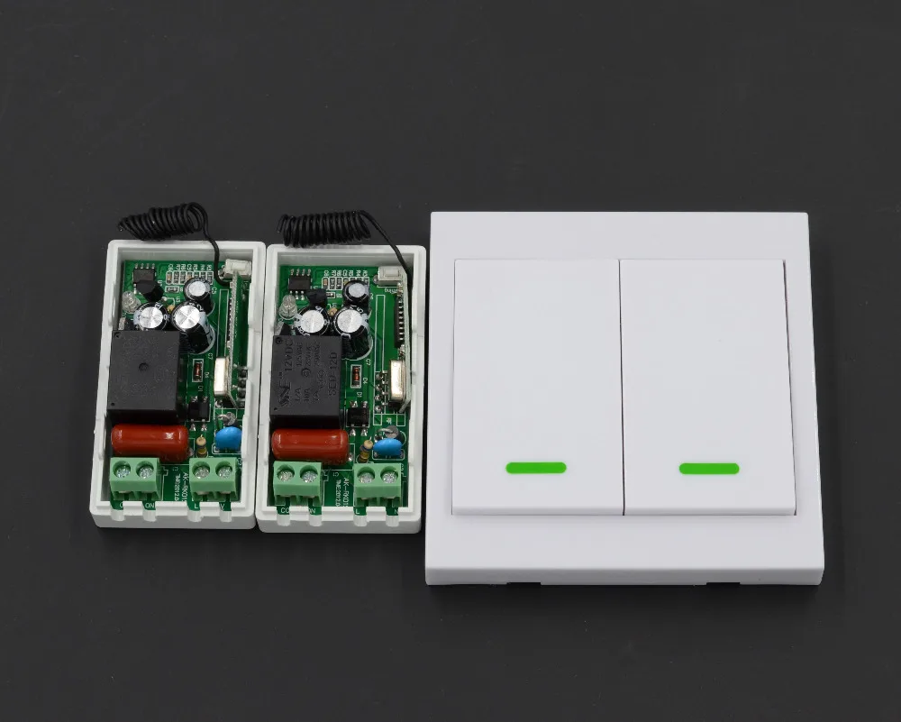 

Smart Home 220V Ceiling Lamp Light LED Bulb Remote Control Switch Wireless Wall Pannel Transmitter Input Output Mini RF Receiver