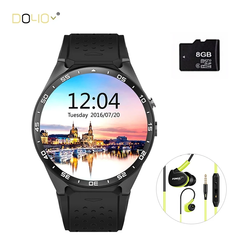 

2016 Wearable Devices KW88 Smart Watch android 5.1 OS Smart watch 1.39 inch SmartWatch support 3G wifi nano SIM WCDMA Heart Rate