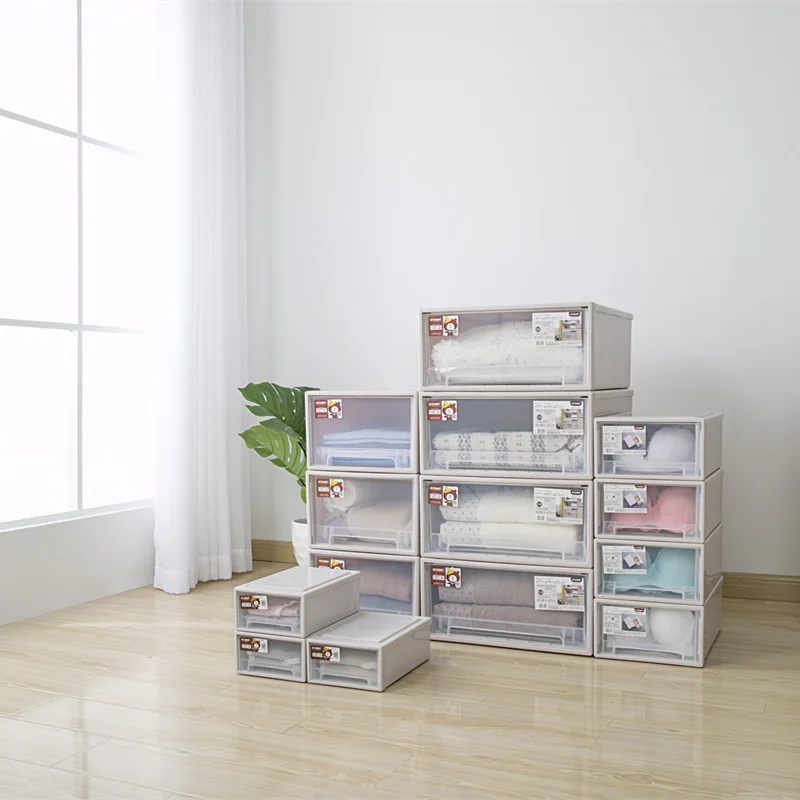 

Storage Container Drawer Plastic Style Minimalist Stackable Plastic Storage Box Storage Container Organizer Box Household