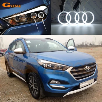 

For Hyundai Tucson TL 2015 2016 2017 2018 Excellent Ultra bright CCFL angel eyes kit Halo Ring car Accessories