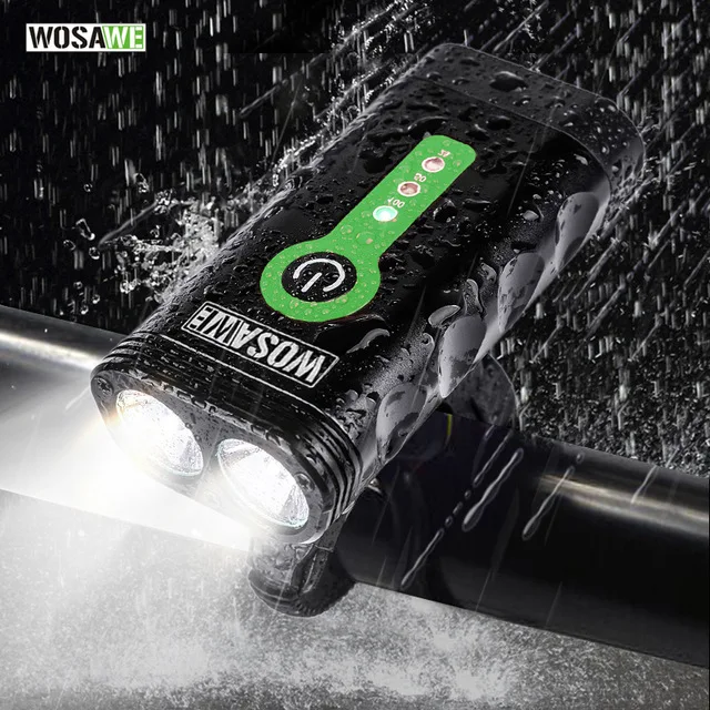 Cheap WOSAWE Powerful Rechargeable Bicycle Light 2400 lumen Luces Led Bicicleta Lights for Bicycles with Holder Clip Support USB Torch Cheap WOSAWE Powerful Rechargeable Bicycle Light 2400 lumen Luces Led Bicicleta Lights for Bicycles with Holder Clip Support USB Torch