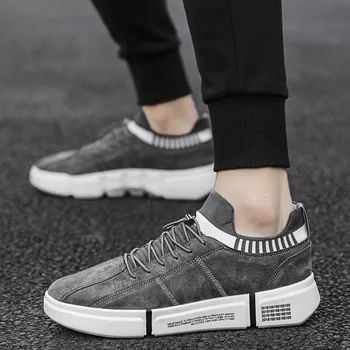 

Explosion models casual breathable mesh lightweight wear resistant new trend men's round head lace-up outdoor travel shoes