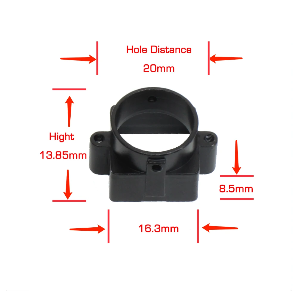 Полностью металлический D14 держатель для D14 доска поддержка объектива 20 мм Отверстие Расстояние Модуль платы блока программного управления или CCTV Cmera