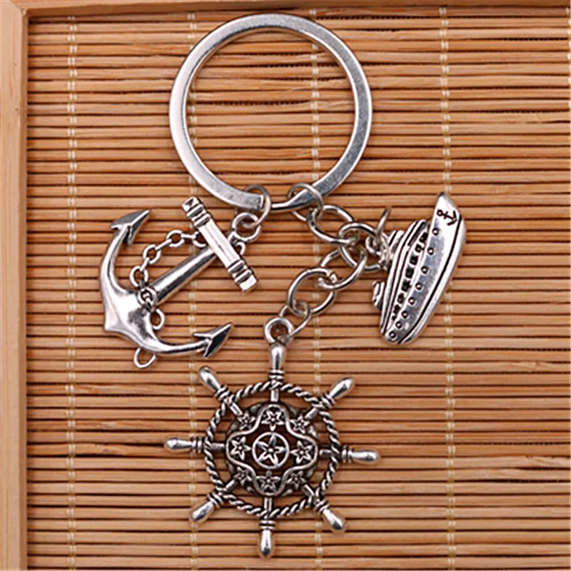 Anchor Rudder Keychain | Anchor Rudder Key Chain | Anchor